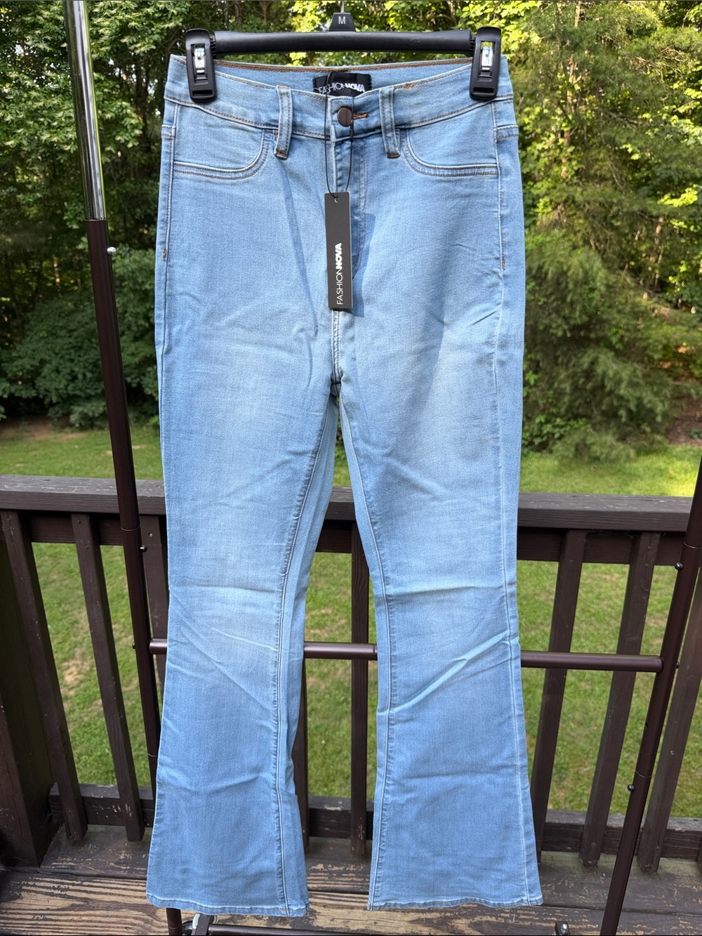 Fashion Nova Light Blue Flare Jeans